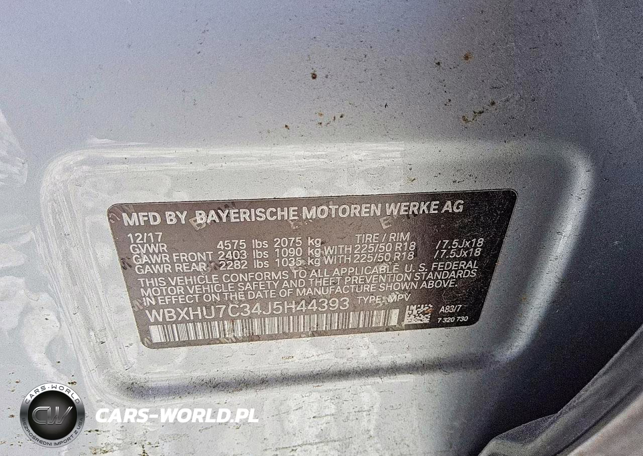 2018 BMW X1 Sdrive28I VIN:WBXHU7C34J5H44393 - 13
