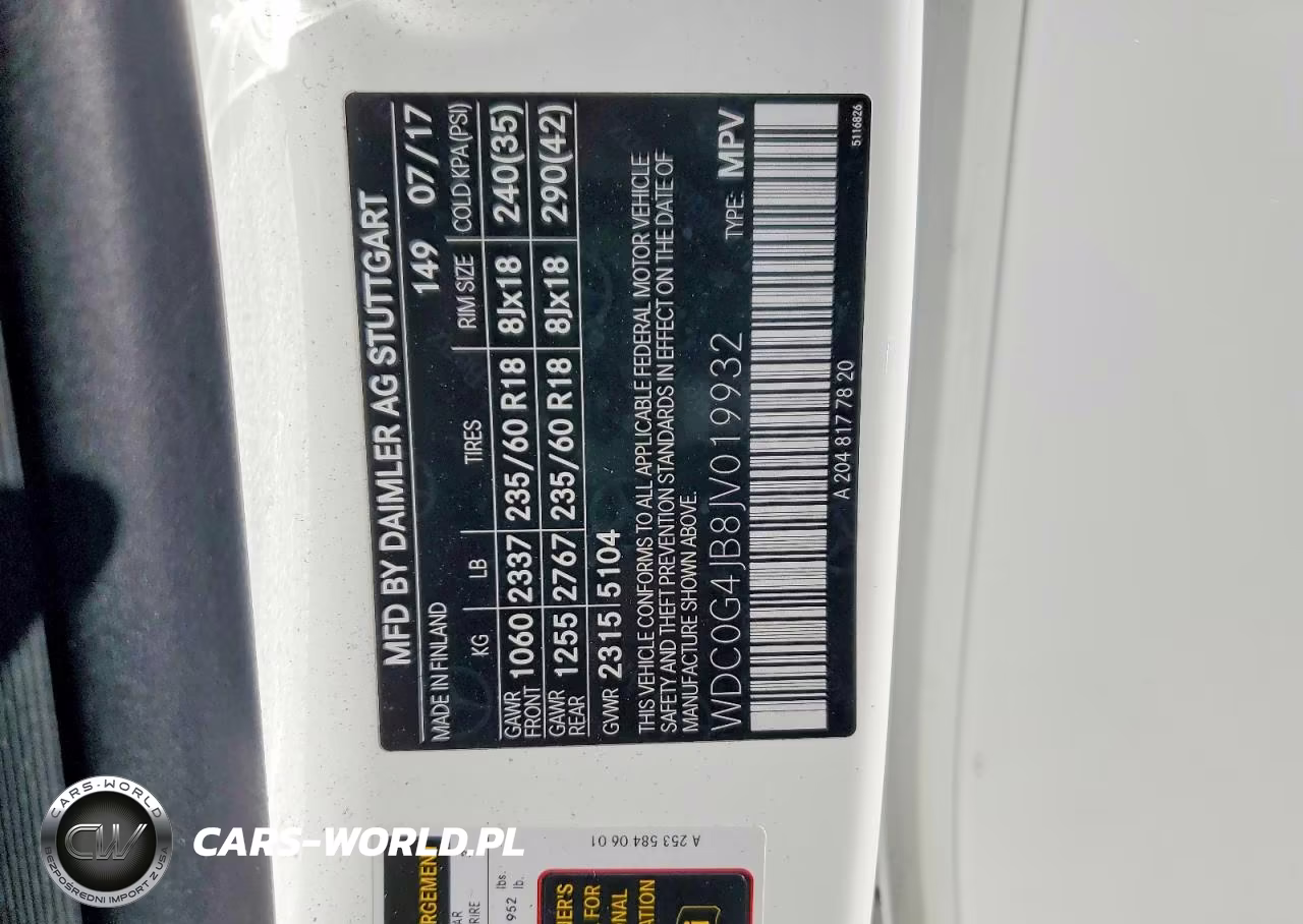 2018 Mercedes-Benz Glc 300 VIN:WDC0G4JB8JV019932 - 12