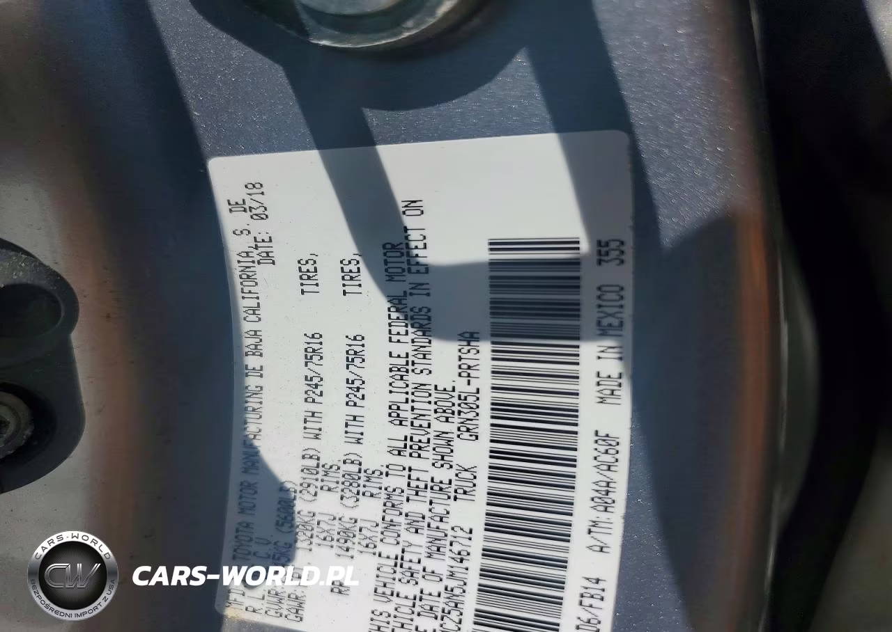 2018 Toyota Tacoma Sr V6 VIN:3TMCZ5AN5JM146712 - 12