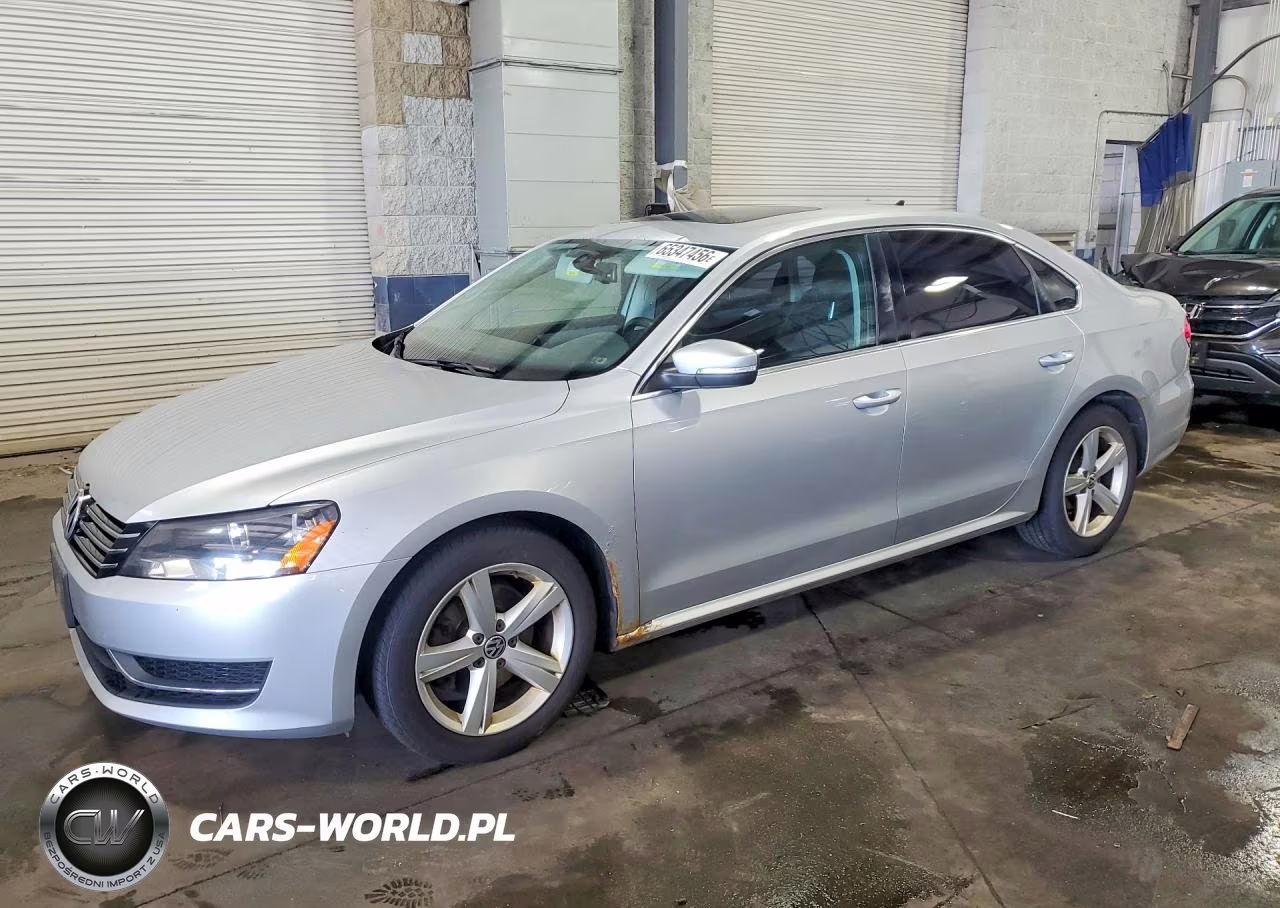2013 Volkswagen Passat Se VIN:1VWBP7A37DC009835 - 1