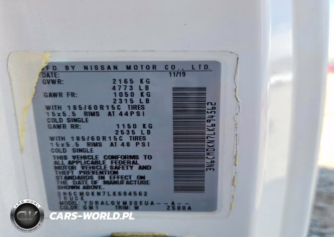 2020 Nissan Nv200 Van VIN:3N6CM0KN7LK694562 - 12