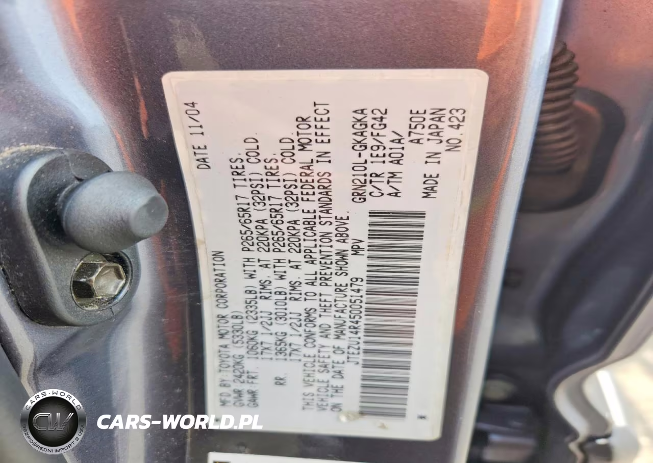 2005 Toyota 4Runner Sr5 VIN:JTEZU14R450051479 - 13