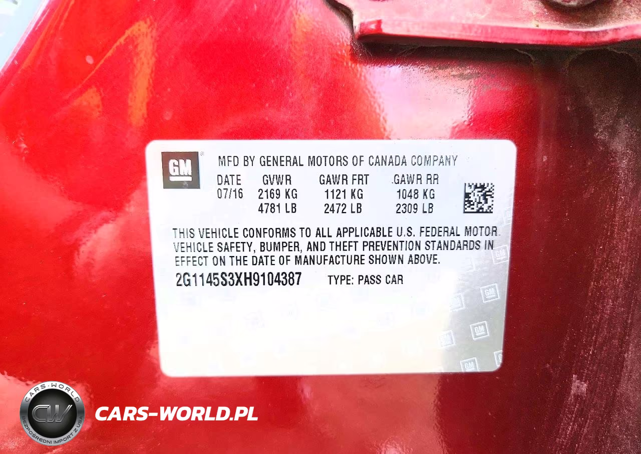 2017 Chevrolet Impala Premier VIN:2G1145S3XH9104387 - 12