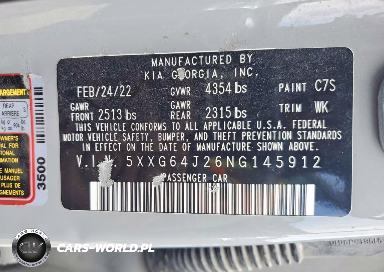 2022 Kia K5 Gt Line VIN:5XXG64J26NG145912 - 12