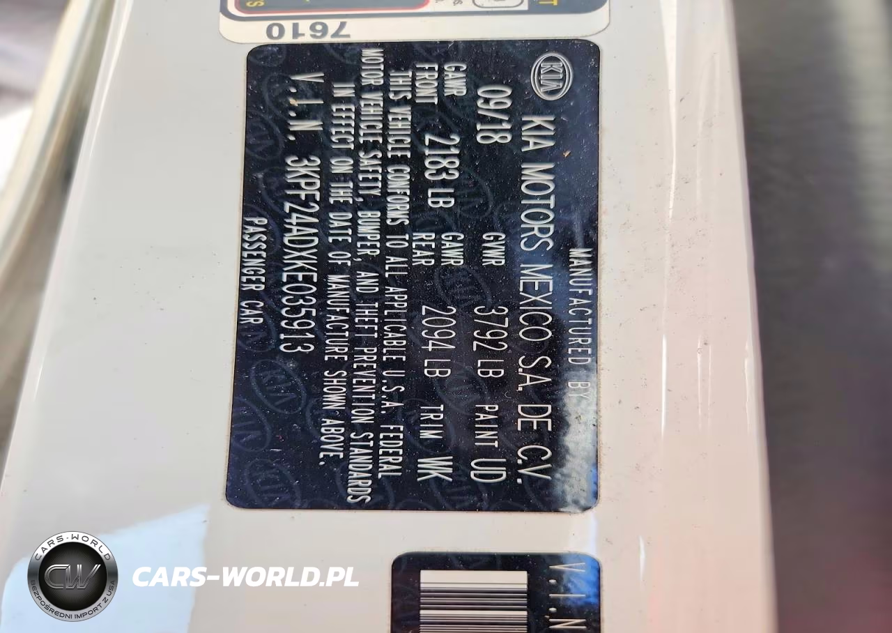 2019 Kia Forte Lxs VIN:3KPF24ADXKE035913 - 13