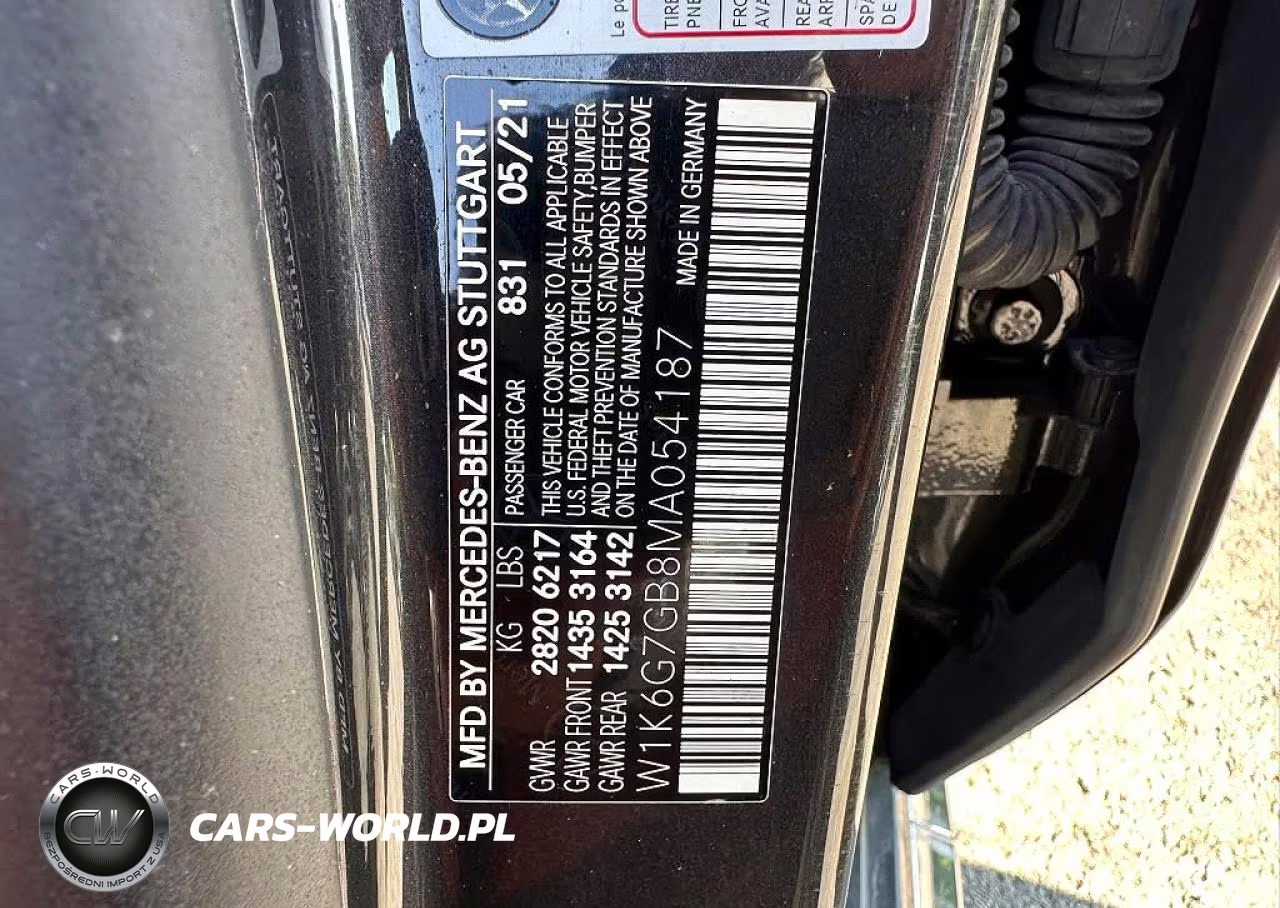 2021 Mercedes-Benz S 580 4Matic VIN:W1K6G7GB8MA054187 - 10