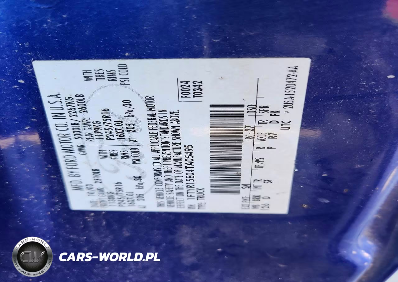 2004 Ford Ranger Super Cab VIN:1FTYR15E04TA05495 - 12