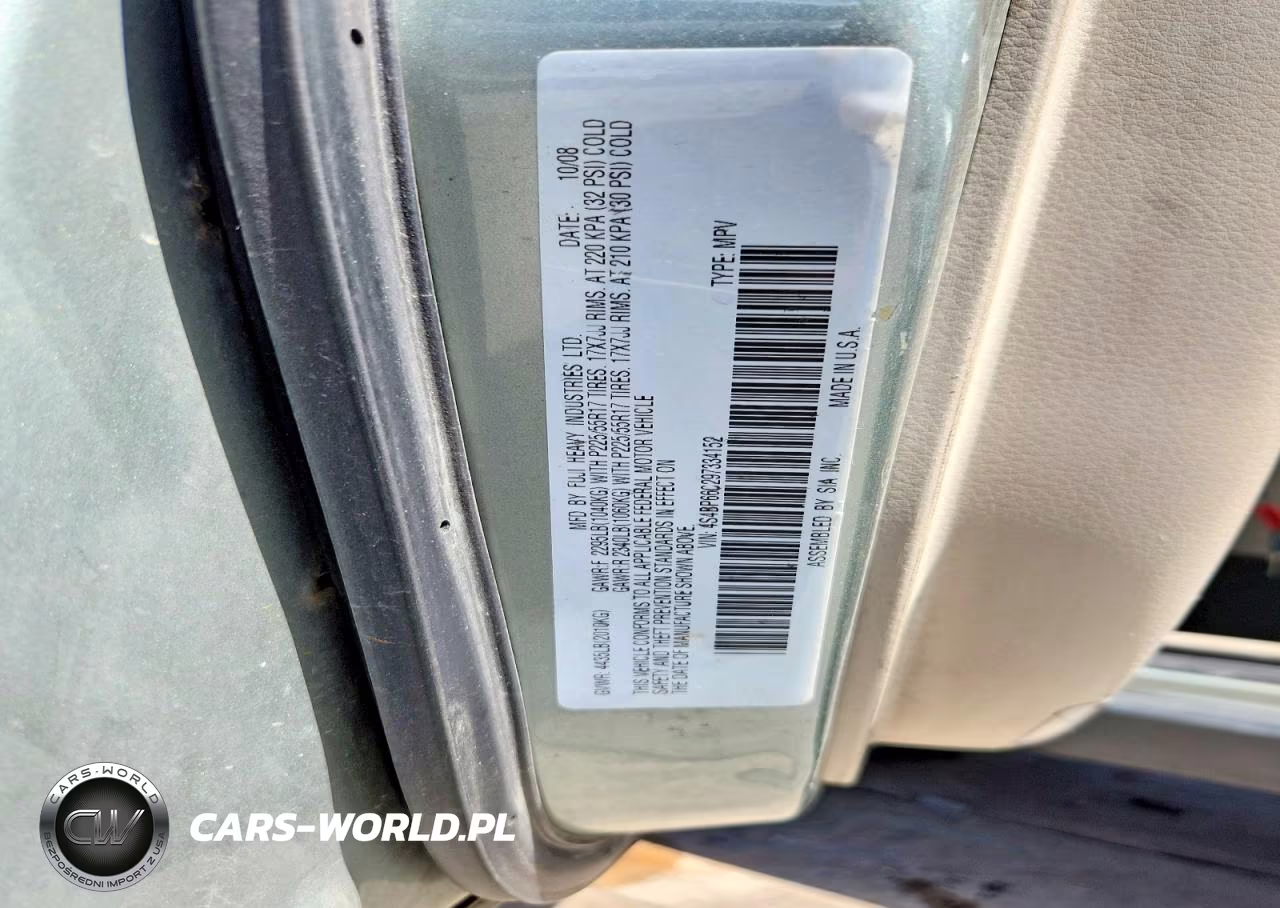 2009 Subaru Outback 2.5I Limited VIN:4S4BP66C297334152 - 13