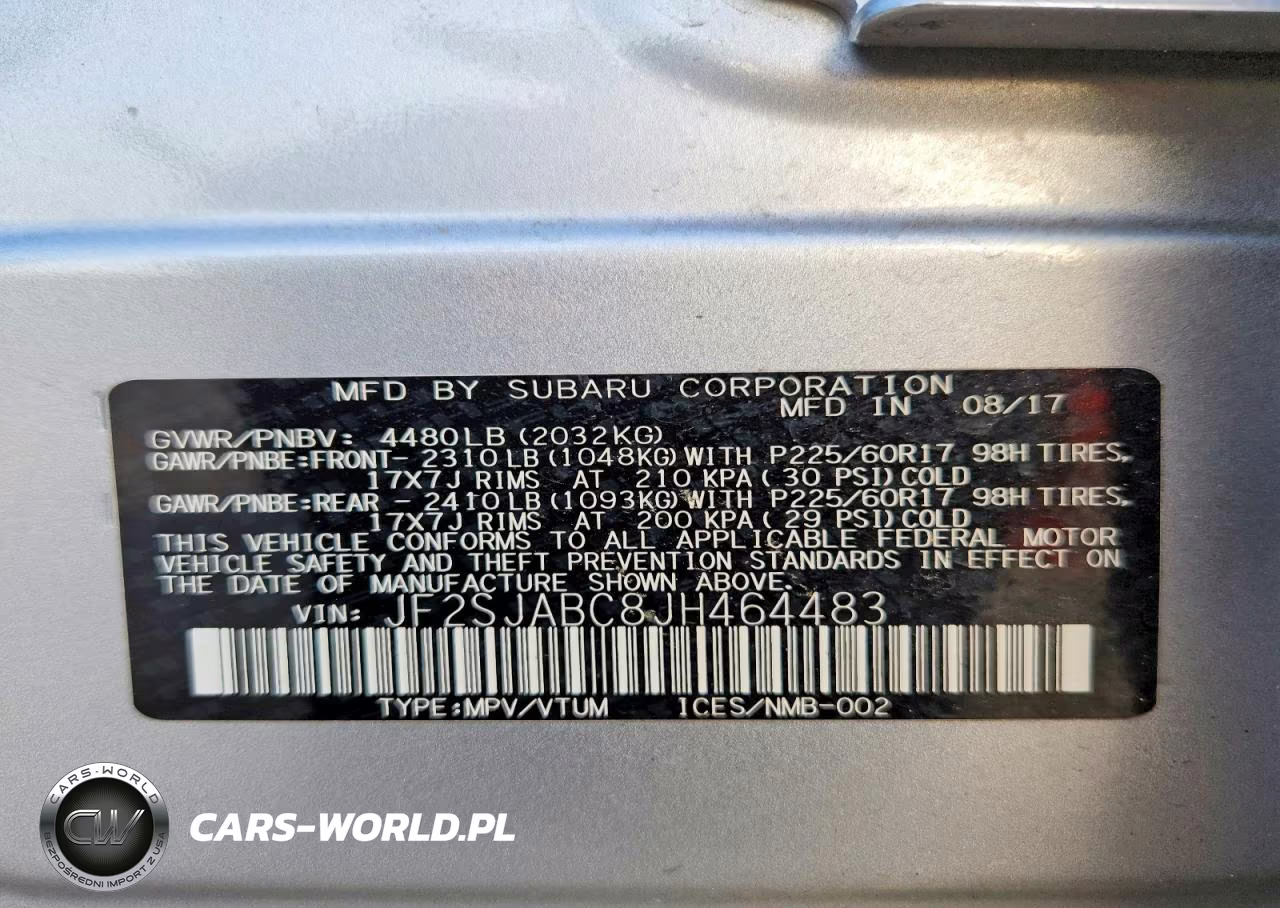 2018 Subaru Forester 2.5I VIN:JF2SJABC8JH464483 - 13