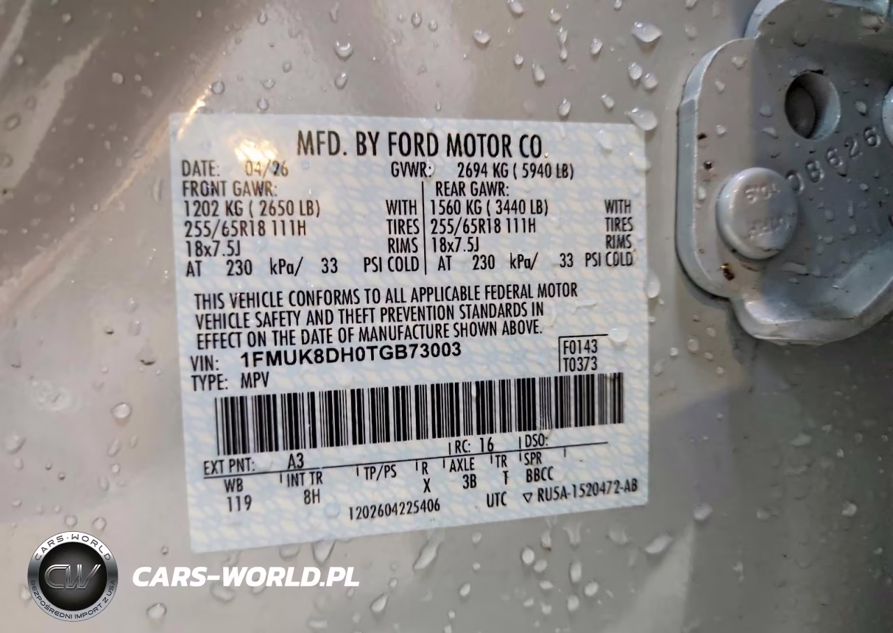 2026 Ford Explorer Active VIN:1FMUK8DH0TGB73003 - 14