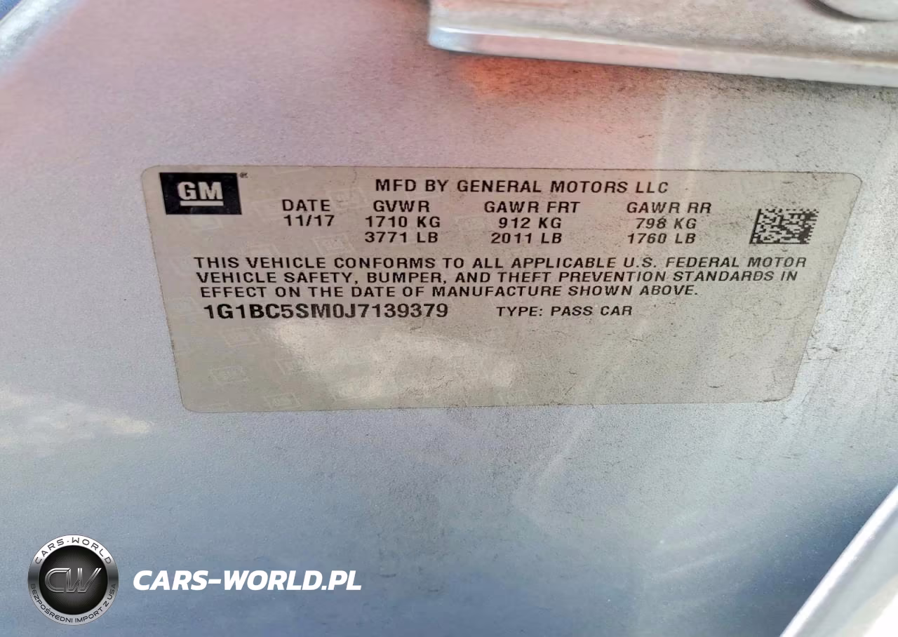 2018 Chevrolet Cruze Ls VIN:1G1BC5SM0J7139379 - 12