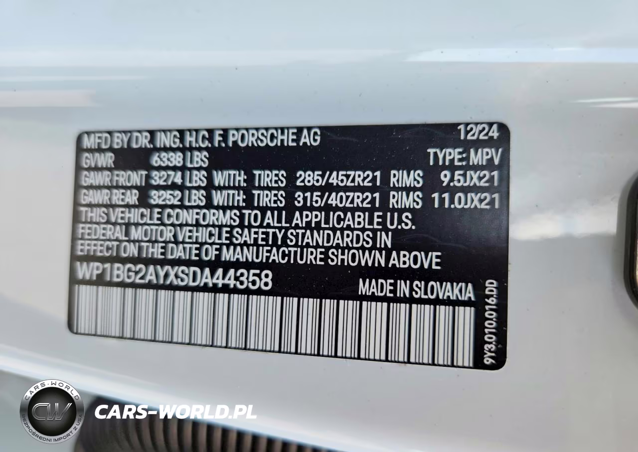 2025 Porsche Cayenne Gts Coupe VIN:WP1BG2AYXSDA44358 - 13