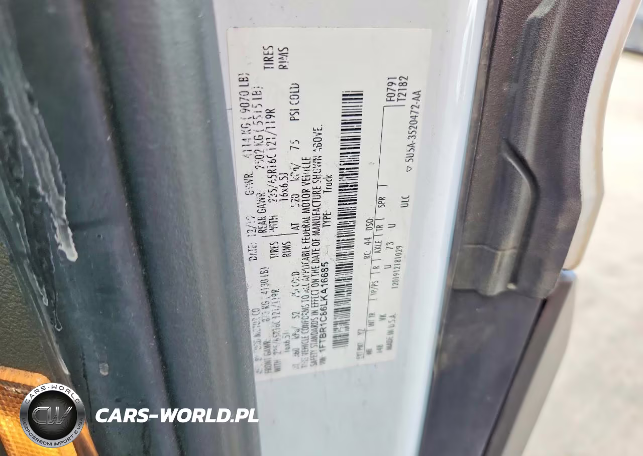 2020 Ford Transit T-250 VIN:1FTBR1C86LKA16685 - 12