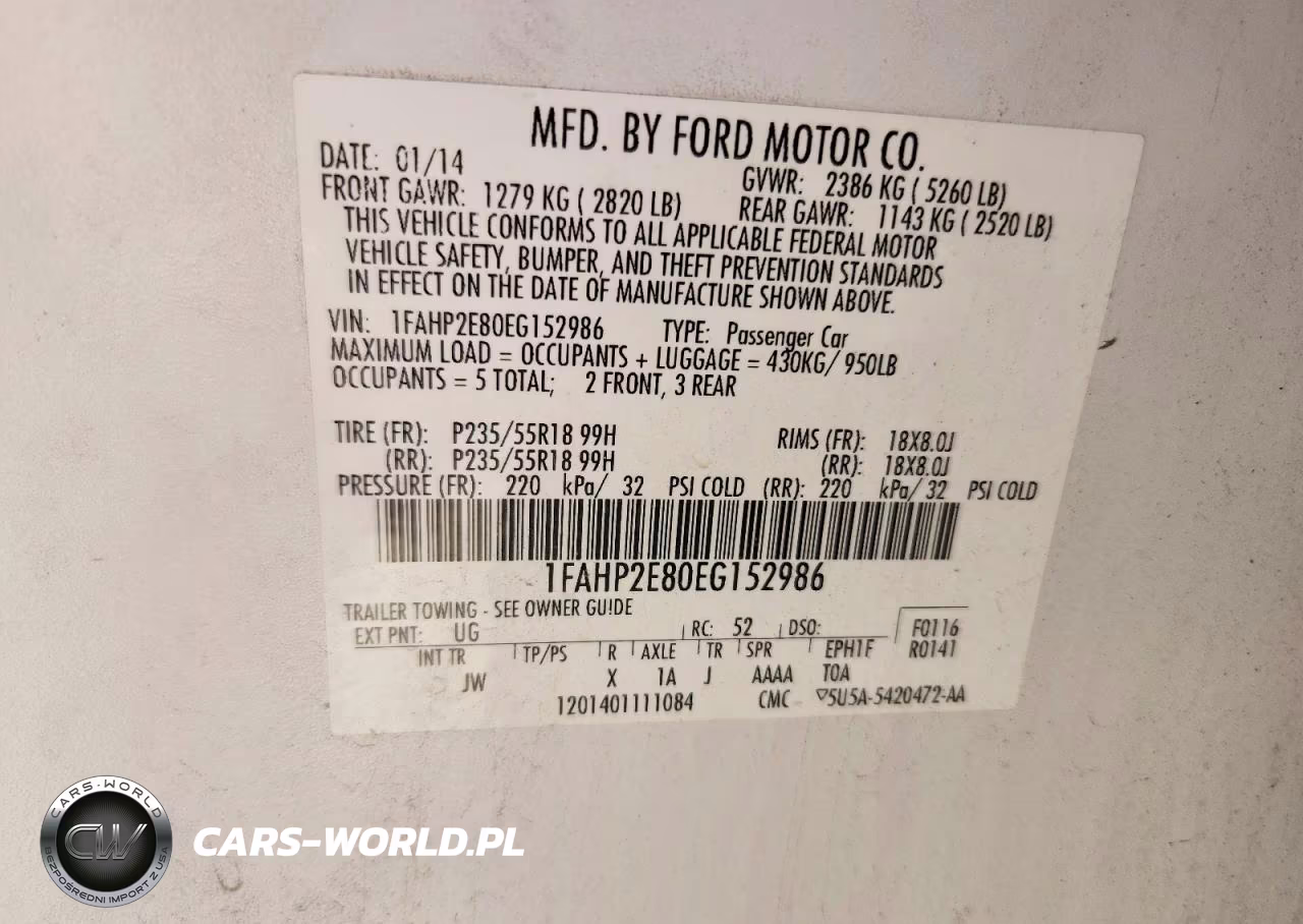 2014 Ford Taurus Sel VIN:1FAHP2E80EG152986 - 12