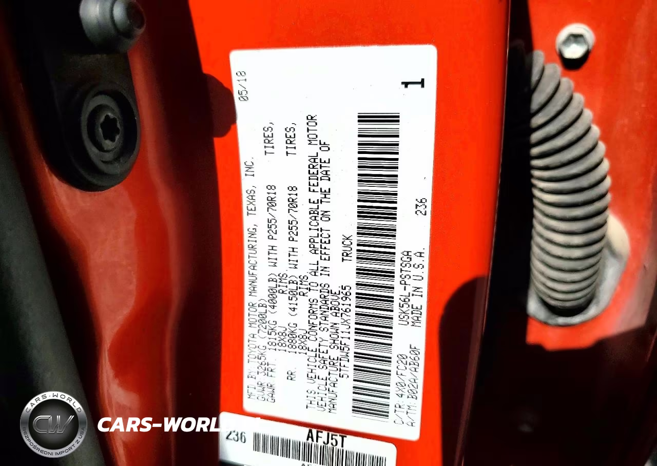 2018 Toyota Tundra Crewmax Sr5 VIN:5TFDW5F11JX761965 - 12