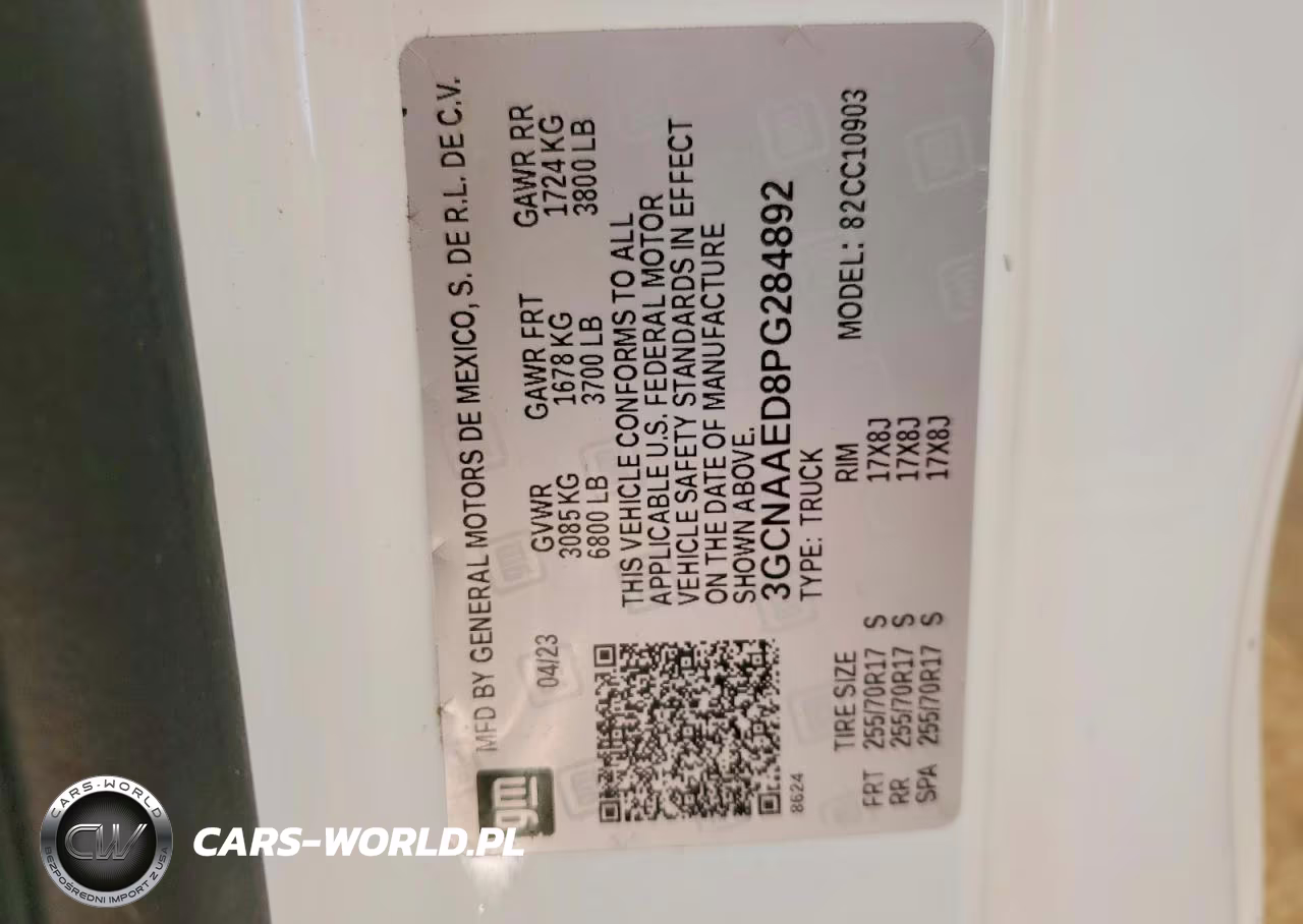 2023 Chevrolet Silverado C1500 VIN:3GCNAAED8PG284892 - 12