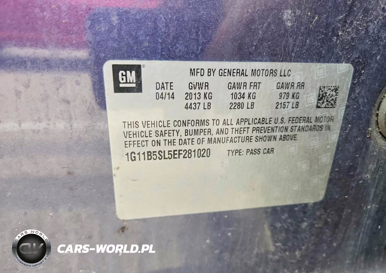 2014 Chevrolet Malibu Ls VIN:1G11B5SL5EF281020 - 13