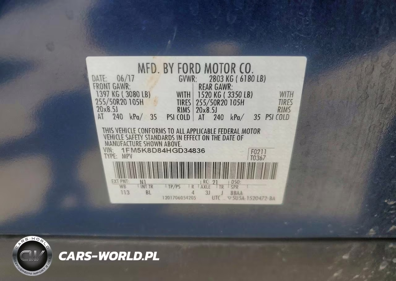 2017 Ford Explorer Xlt VIN:1FM5K8D84HGD34836 - 12