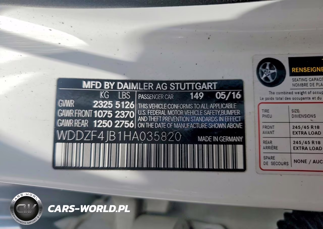 2017 Mercedes-Benz E 300 VIN:WDDZF4JB1HA035820 - 12