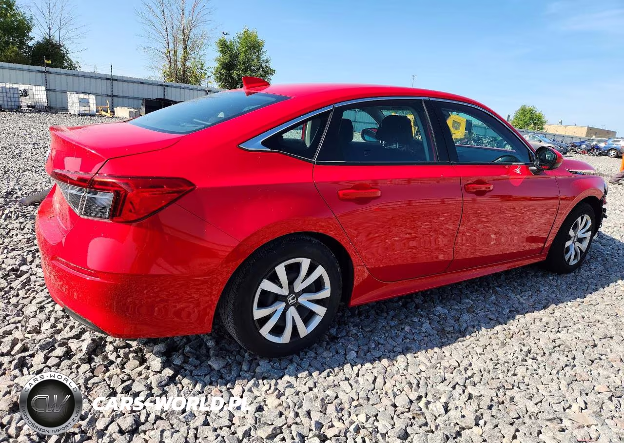 2022 Honda Civic Lx VIN:2HGFE2F2XNH543425 - 3