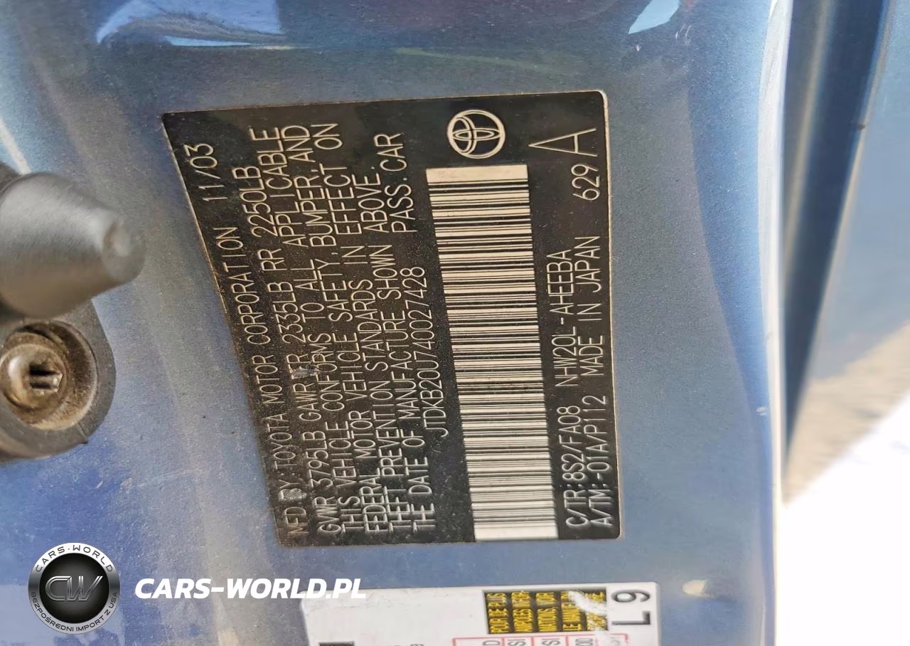 2004 Toyota Prius Base VIN:JTDKB20U740027428 - 12
