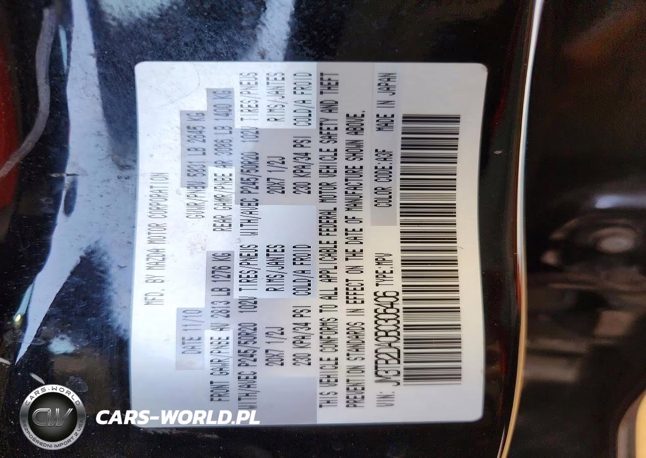 2011 Mazda Cx-9 VIN:JM3TB2DA0B0306406 - 13