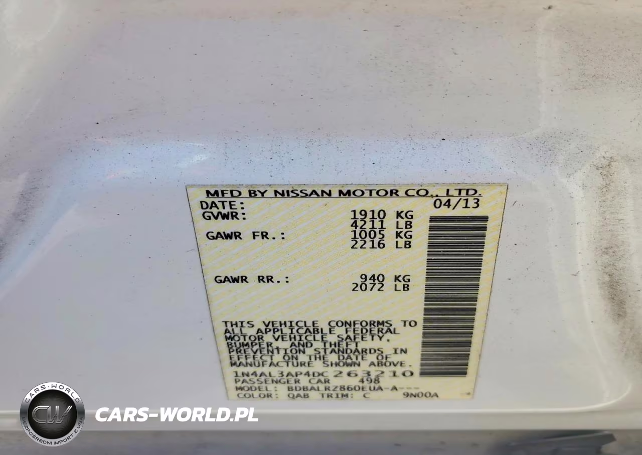 2013 Nissan Altima 2.5 VIN:1N4AL3AP4DC263210 - 13