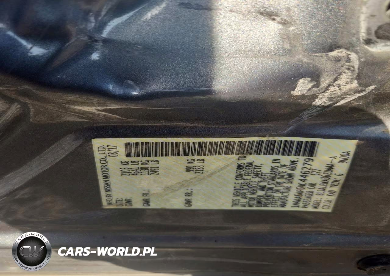 2017 Nissan Maxima 3.5 Sl VIN:1N4AA6AP6HC446279 - 12