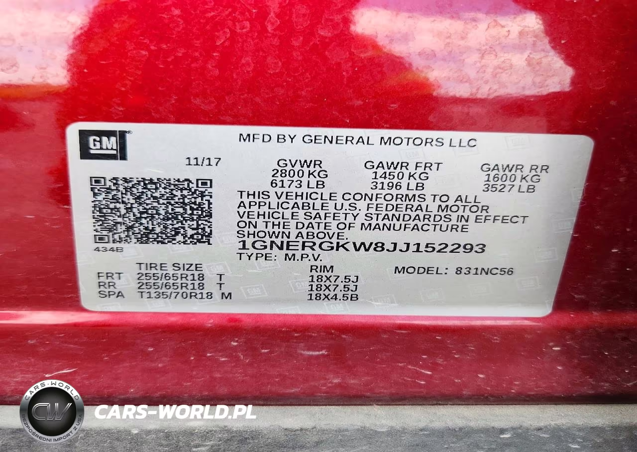 2018 Chevrolet Traverse Lt VIN:1GNERGKW8JJ152293 - 13