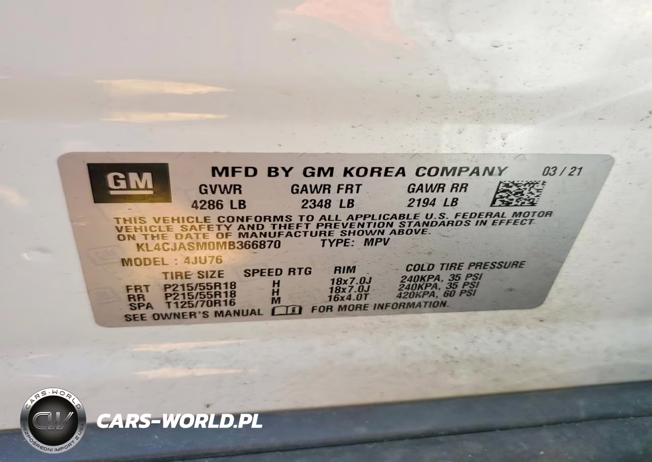 2021 Buick Encore Preferred VIN:KL4CJASM0MB366870 - 12