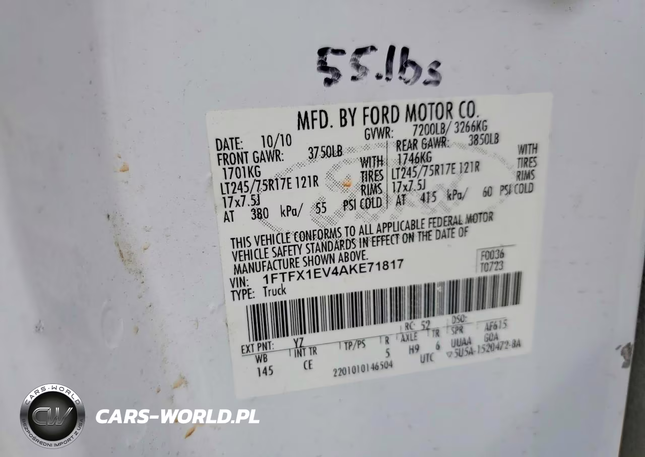 2010 Ford F150 Super Cab VIN:1FTFX1EV4AKE71817 - 12
