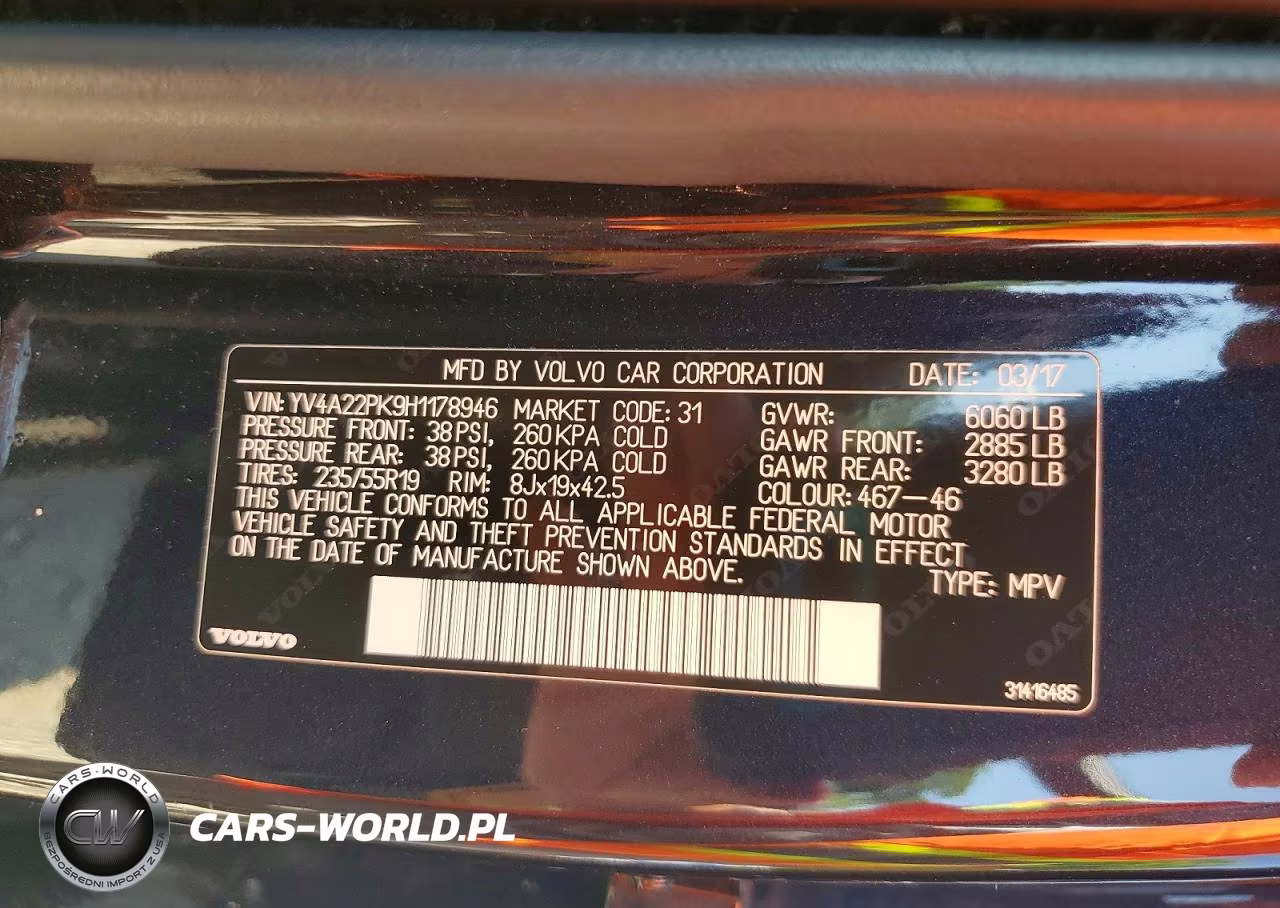 2017 Volvo Xc90 T6 VIN:YV4A22PK9H1178946 - 13