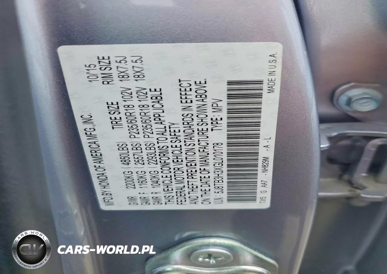 2016 Acura Rdx VIN:5J8TB3H3XGL010178 - 13