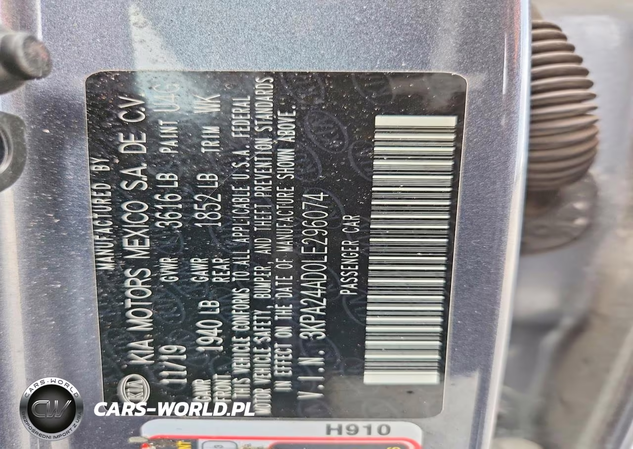 2020 Kia Rio S VIN:3KPA24AD0LE296074 - 12