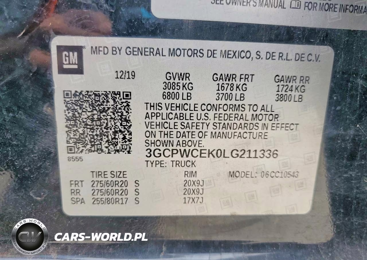 2020 Chevrolet Silverado C1500 Lt VIN:3GCPWCEK0LG211336 - 12