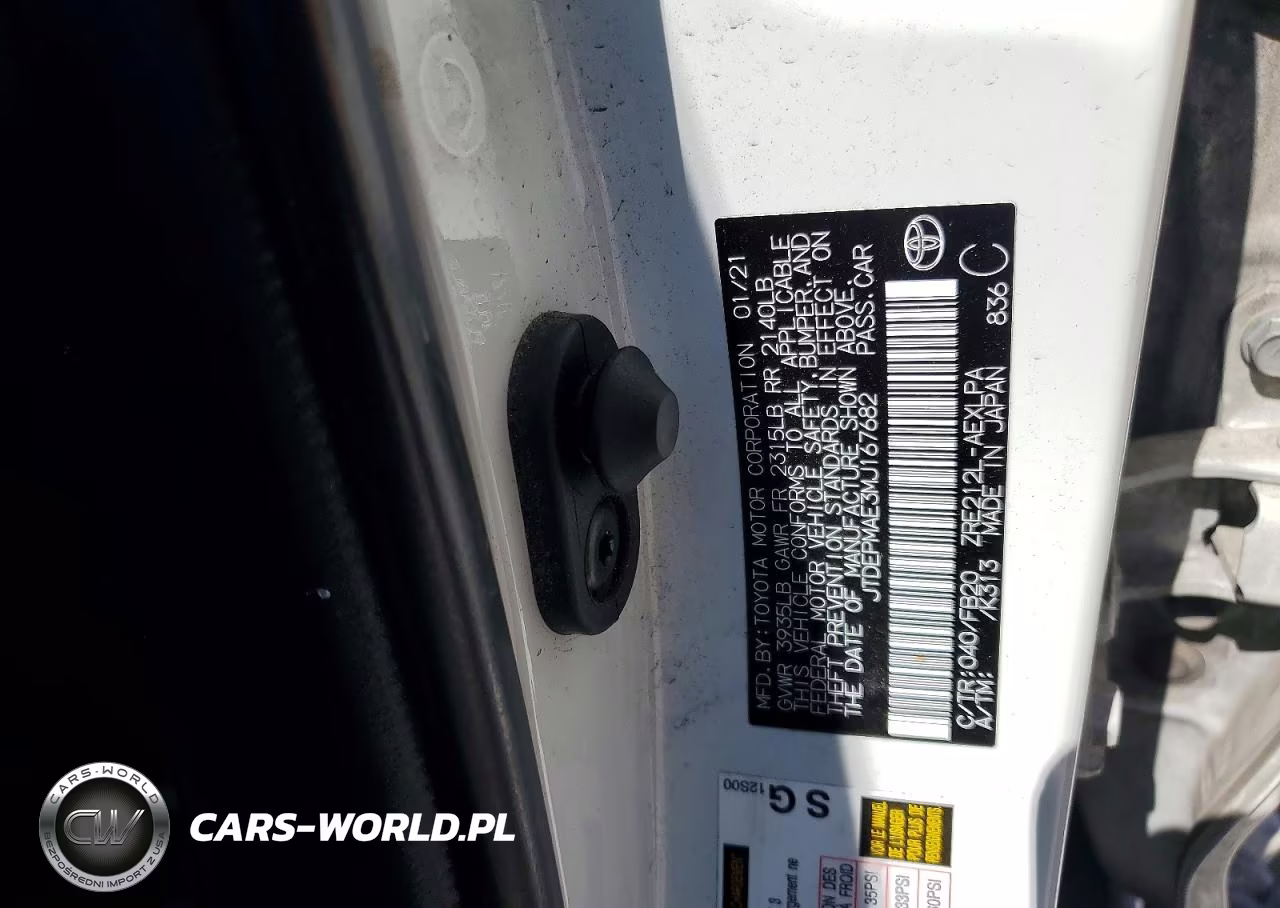 2021 Toyota Corolla Le VIN:JTDEPMAE3MJ167682 - 12