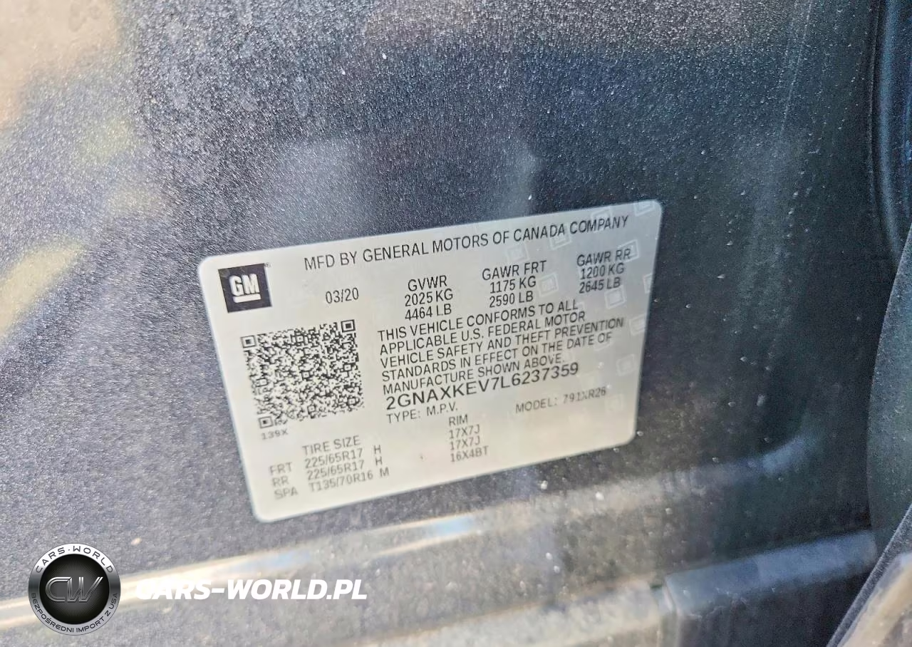 2020 Chevrolet Equinox Lt VIN:2GNAXKEV7L6237359 - 13