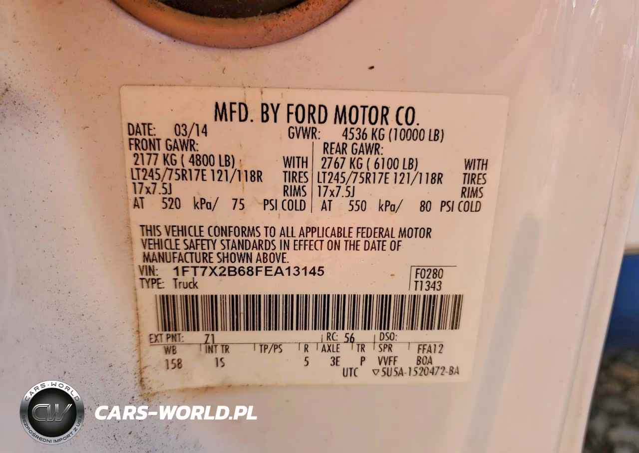 2015 Ford F250 Super Duty VIN:1FT7X2B68FEA13145 - 12
