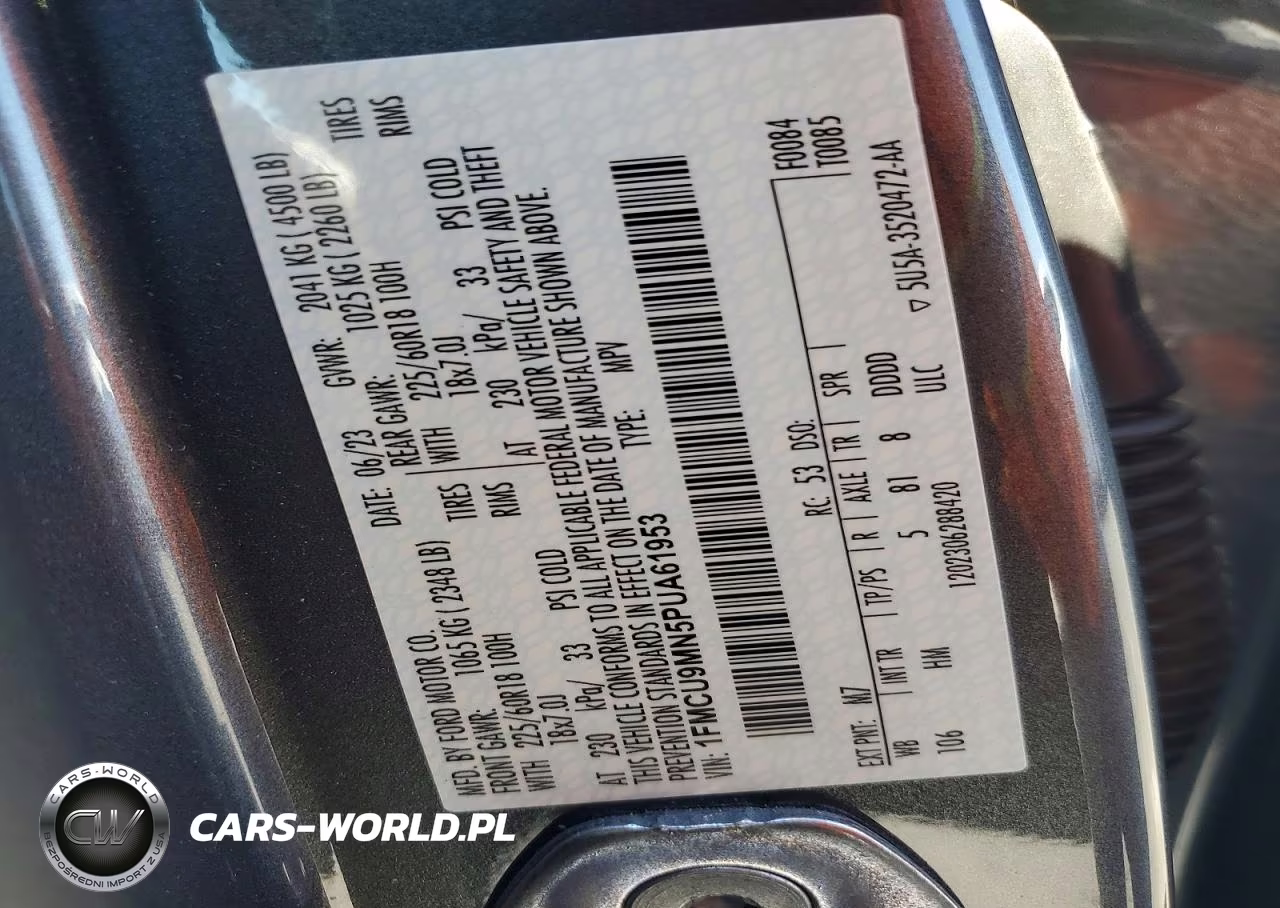 2023 Ford Escape St Line VIN:1FMCU9MN5PUA61953 - 12