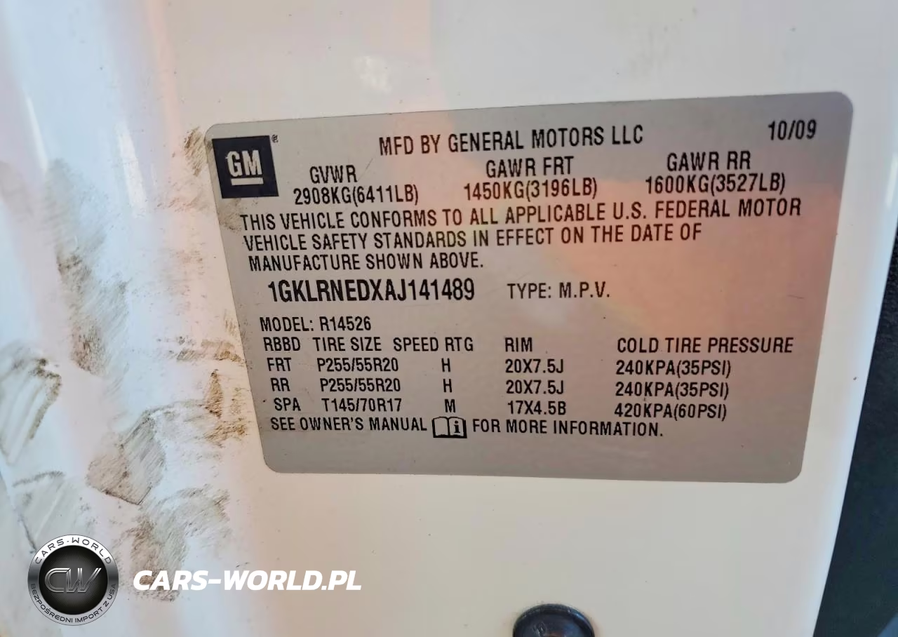 2010 GMC Acadia Slt-2 VIN:1GKLRNEDXAJ141489 - 13