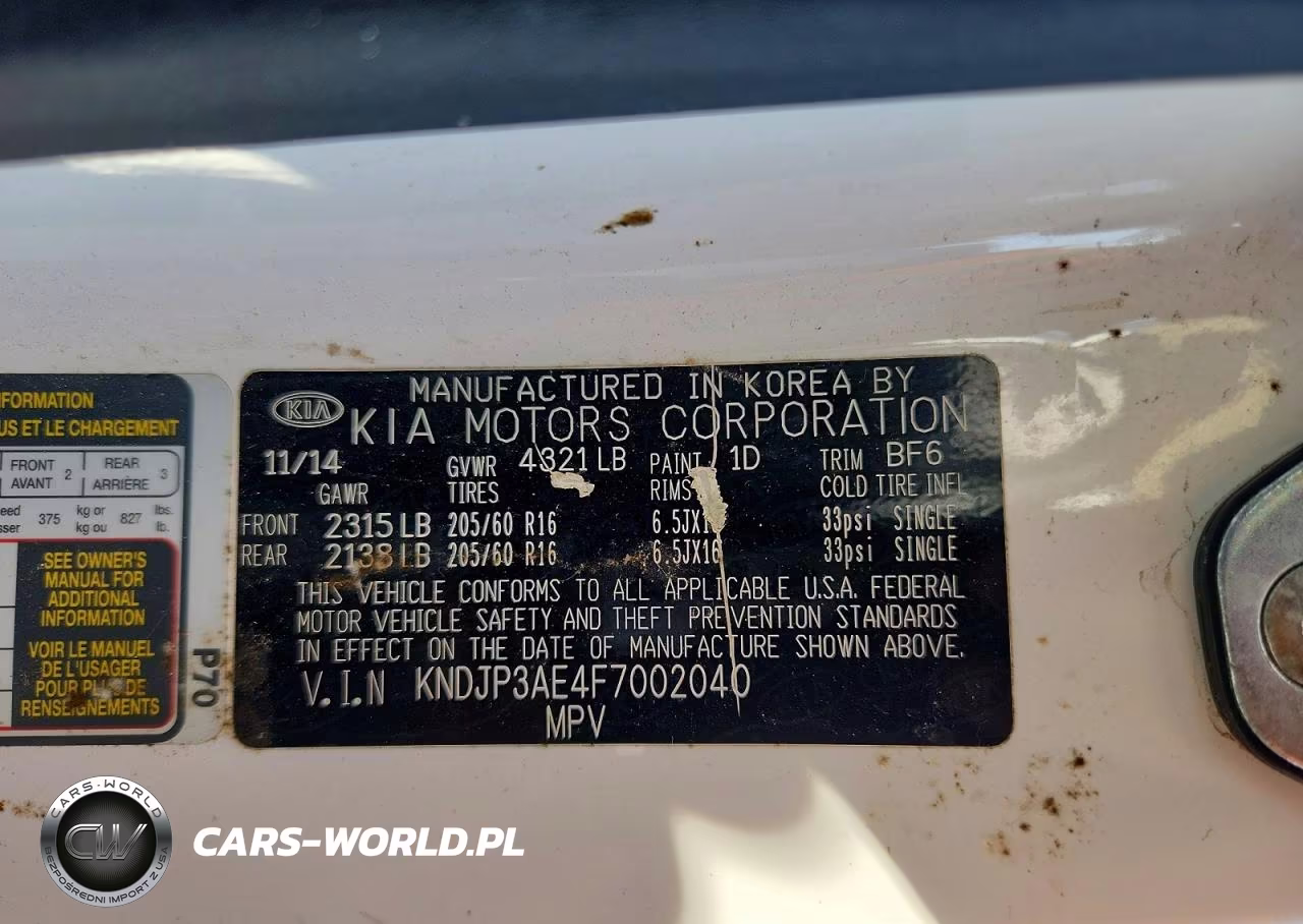 2015 Kia Soul Ev Base VIN:KNDJP3AE4F7002040 - 12