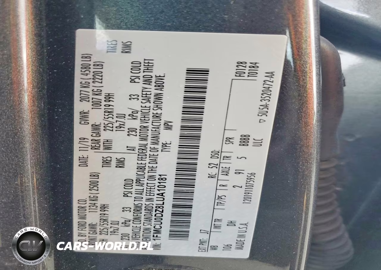 2020 Ford Escape Titanium VIN:1FMCU0DZ8LUA10181 - 12