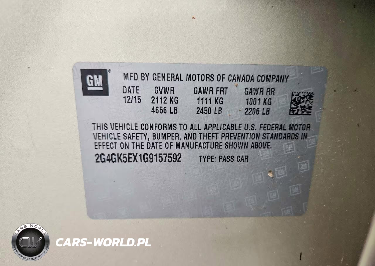2016 Buick Regal VIN:2G4GK5EX1G9157592 - 12