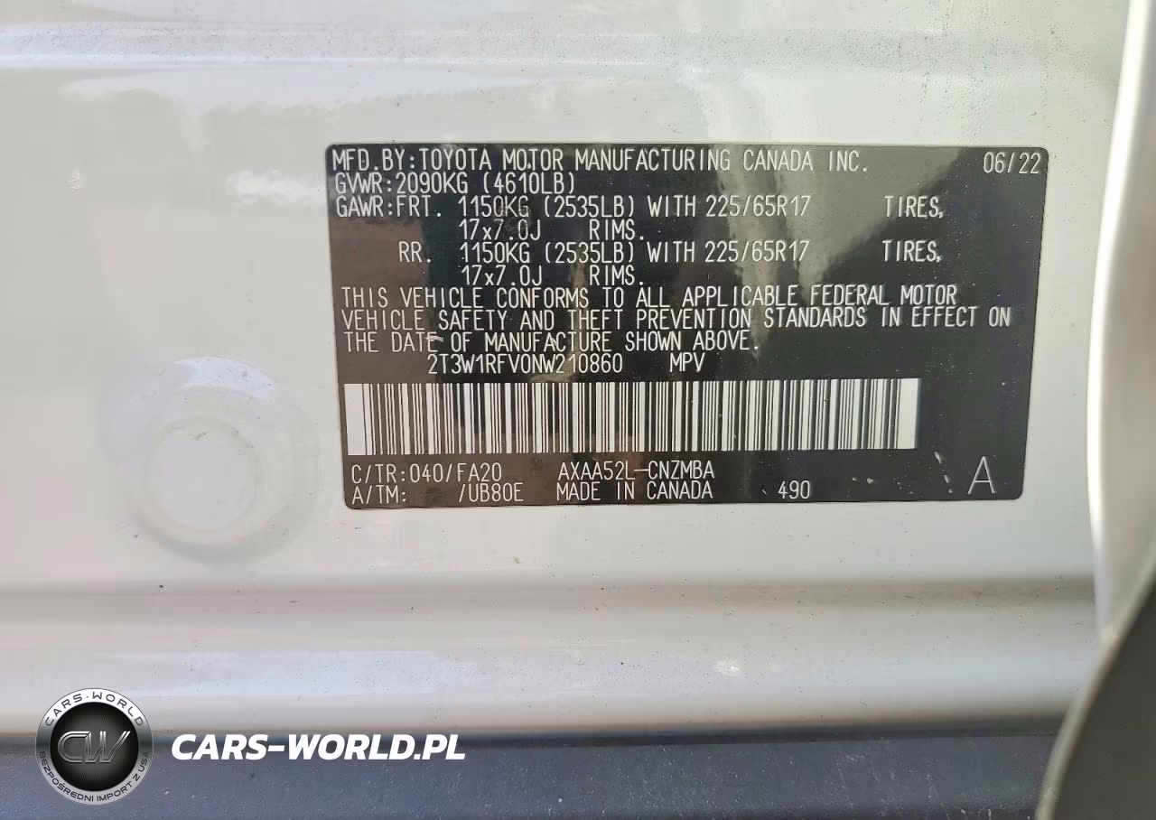 2022 Toyota Rav4 Xle VIN:2T3W1RFV0NW210860 - 14