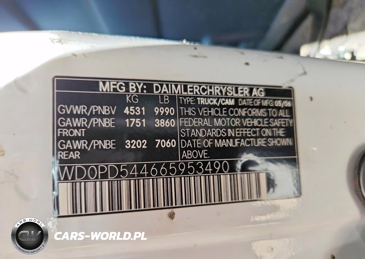 2006 Dodge Sprinter 3500 VIN:WD0PD544665953490 - 13