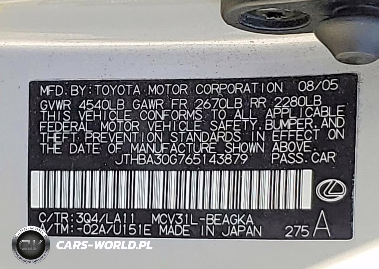 2006 Lexus Es 330 VIN:JTHBA30G765143879 - 12