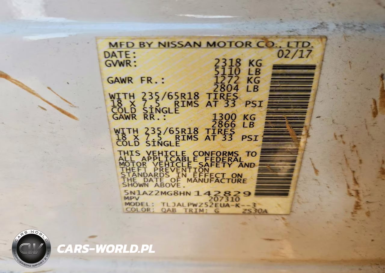 2017 Nissan Murano S VIN:5N1AZ2MG8HN142829 - 13