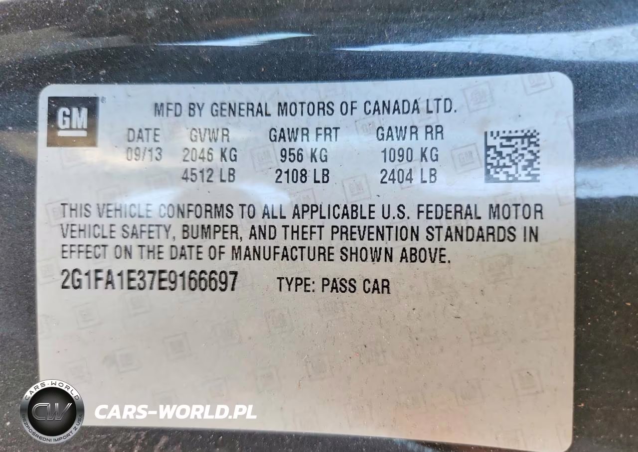 2014 Chevrolet Camaro Ls VIN:2G1FA1E37E9166697 - 13