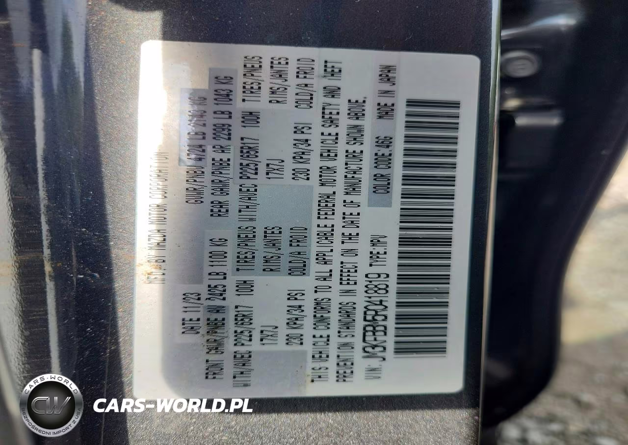 2024 Mazda Cx-5 Select VIN:JM3KFBBM5R0418819 - 12