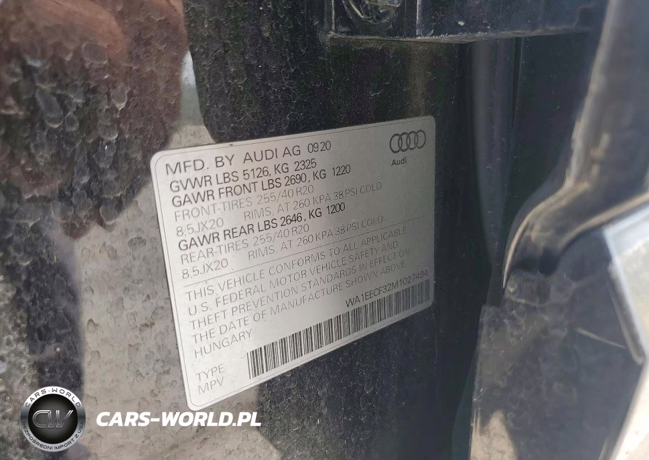 2021 Audi Q3 Premium Plus S Line 45 VIN:WA1EECF32M1027494 - 14